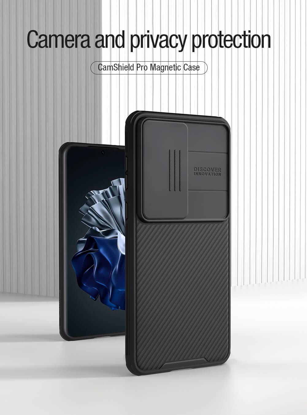 Чехол-крышка NILLKIN для Huawei P60, P60 Pro (серия CamShield Pro Magnetic case)